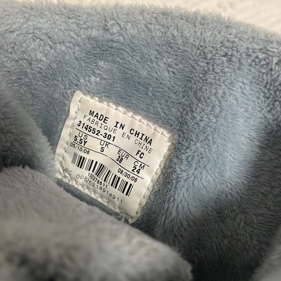 NIKE Sakami Sneaker Boot Light Blue Yellow Side Lace Up Boot 5.5 Youth Shoe - Picture 6 of 11